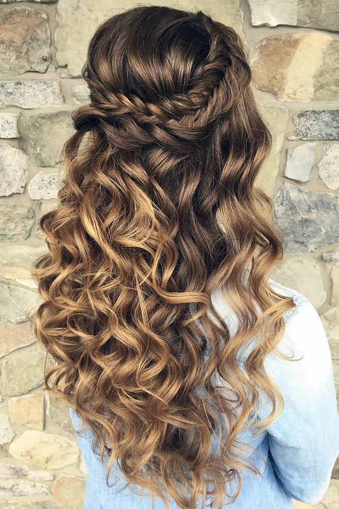 Romantische Locken mit Drehung