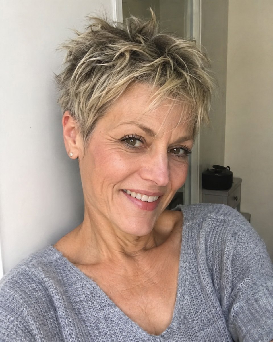 Asymmetrischer Pixie Cut elegant