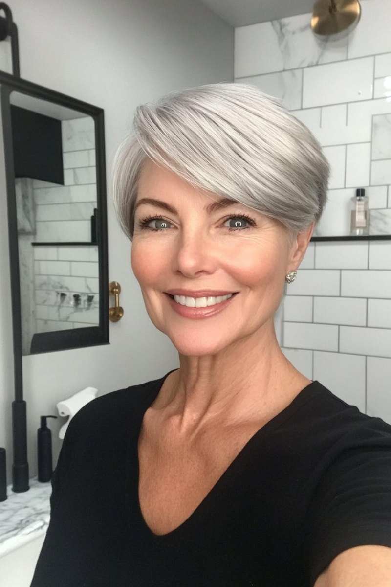 Seitlicher Pixie Cut